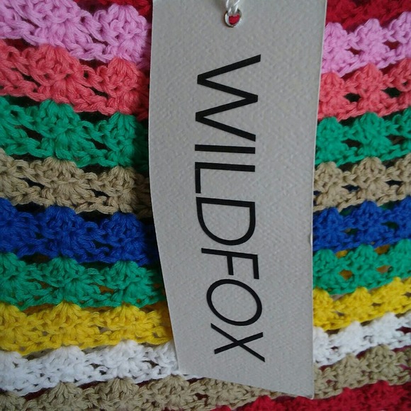 Wildfox Vibrant Glow Stassi Knit Crop Top XS - Picture 6 of 6